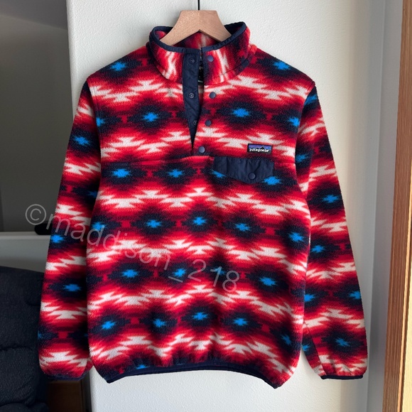 Patagonia Synchilla Wild Desert Snap-T Fleece Pullover Ikat - Picture 1 of 8